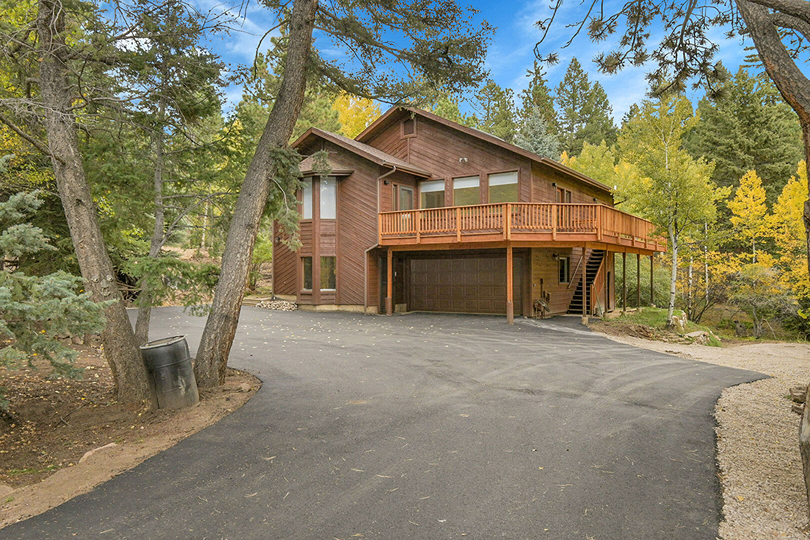 Front at 30579 Rand Road, Conifer, CO 80433, listed by Sandra Bosworth