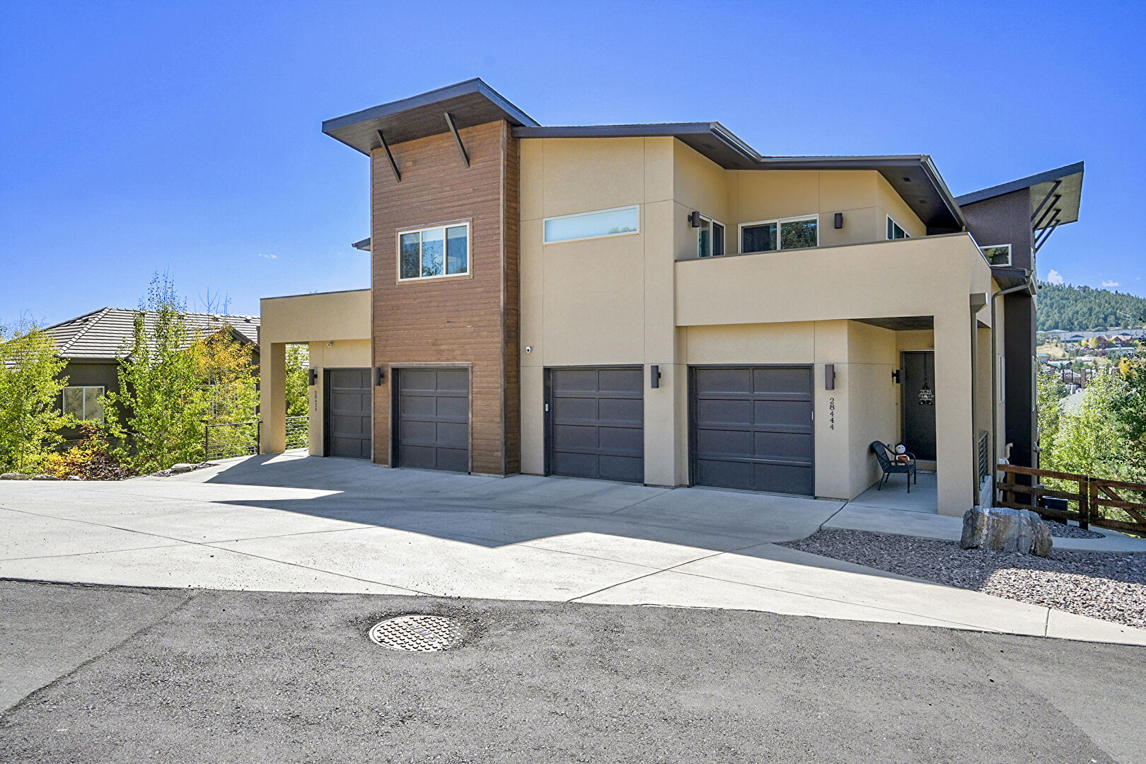 Front at 28424 Tepees Way, Evergreen, CO 80439, listed by Sandra Bosworth