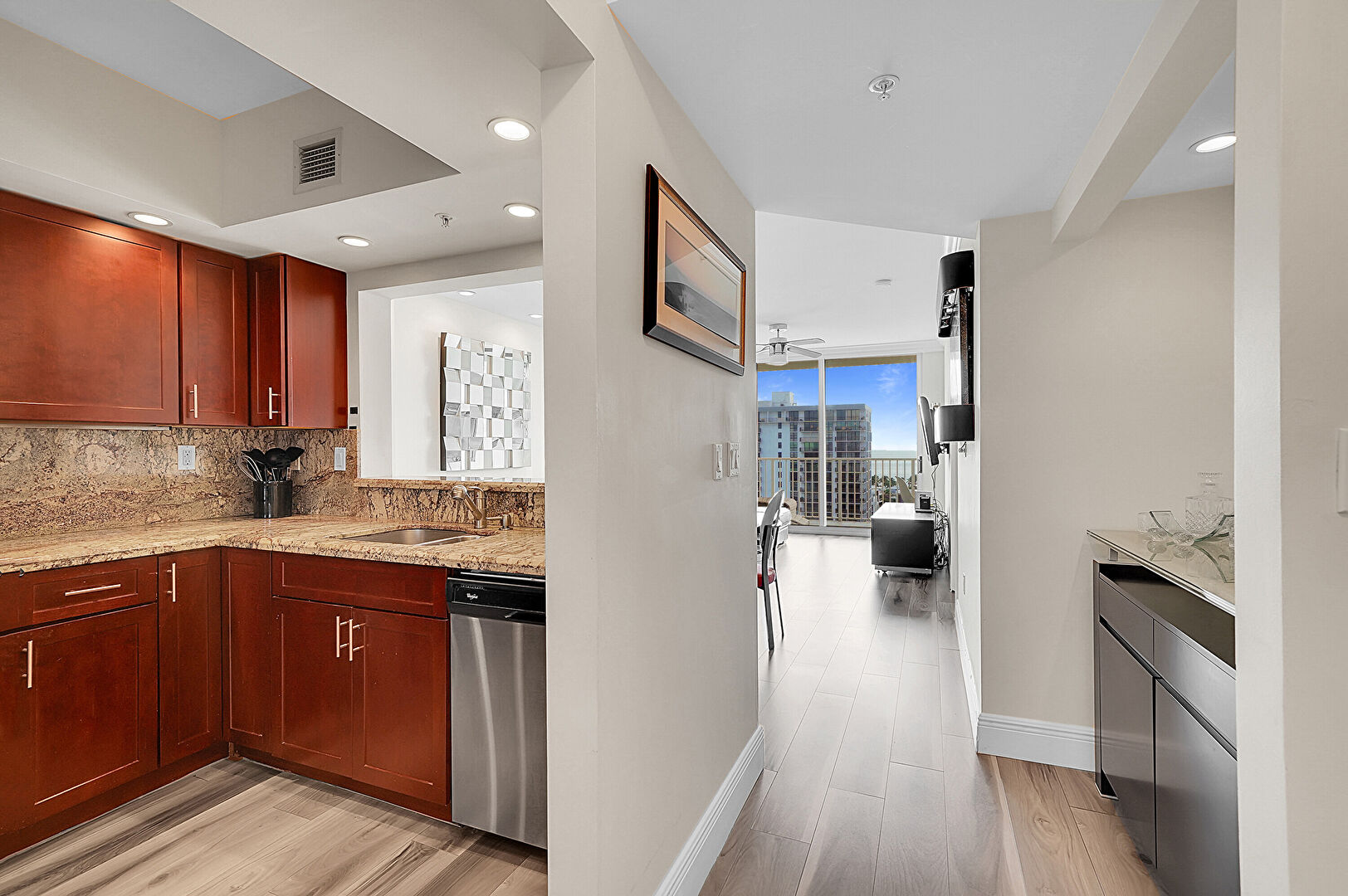 Kitchen at 3020 Northeast 32nd Avenue, 1405, Fort Lauderdale, FL 33308, listed by Gurkiran (Kiran) Singh