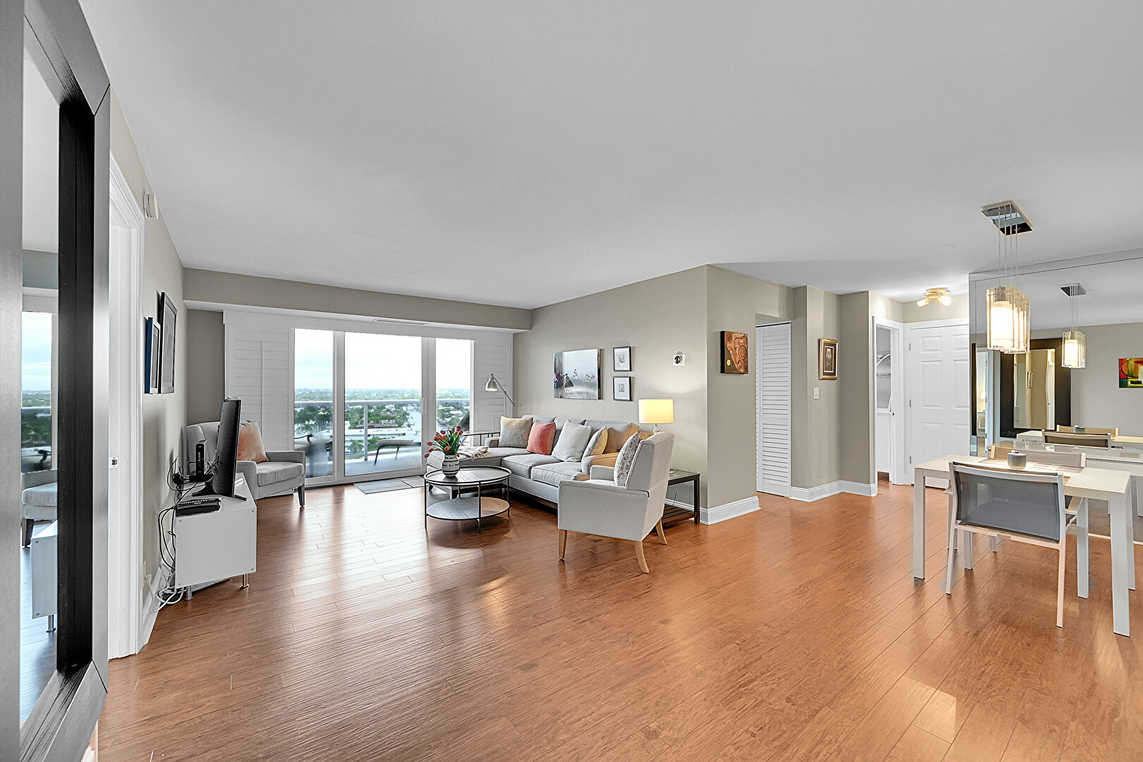 Living Room at 2841 North Ocean Boulevard, Unit 1405, Fort Lauderdale, FL 33308, listed by Matthew Kirby, MLS ID: F10530348