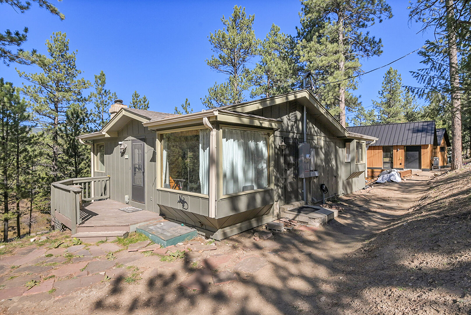 Property Exterior at 4684 South Pine Road, Evergreen, CO 80439, listed by Sandra Bosworth