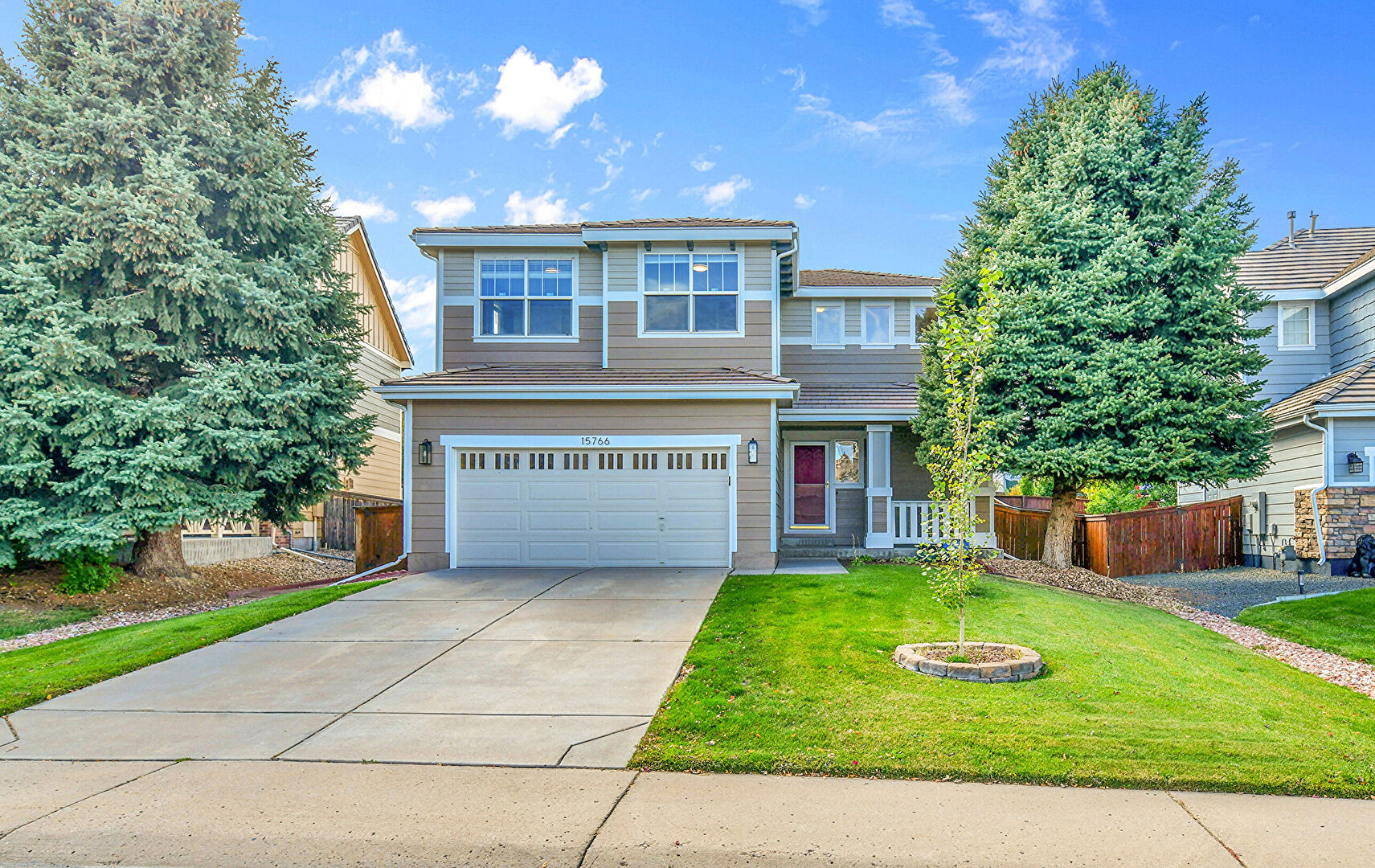 Front at 15766 Longford Drive, Parker, CO 80134, listed by Taylor Haas