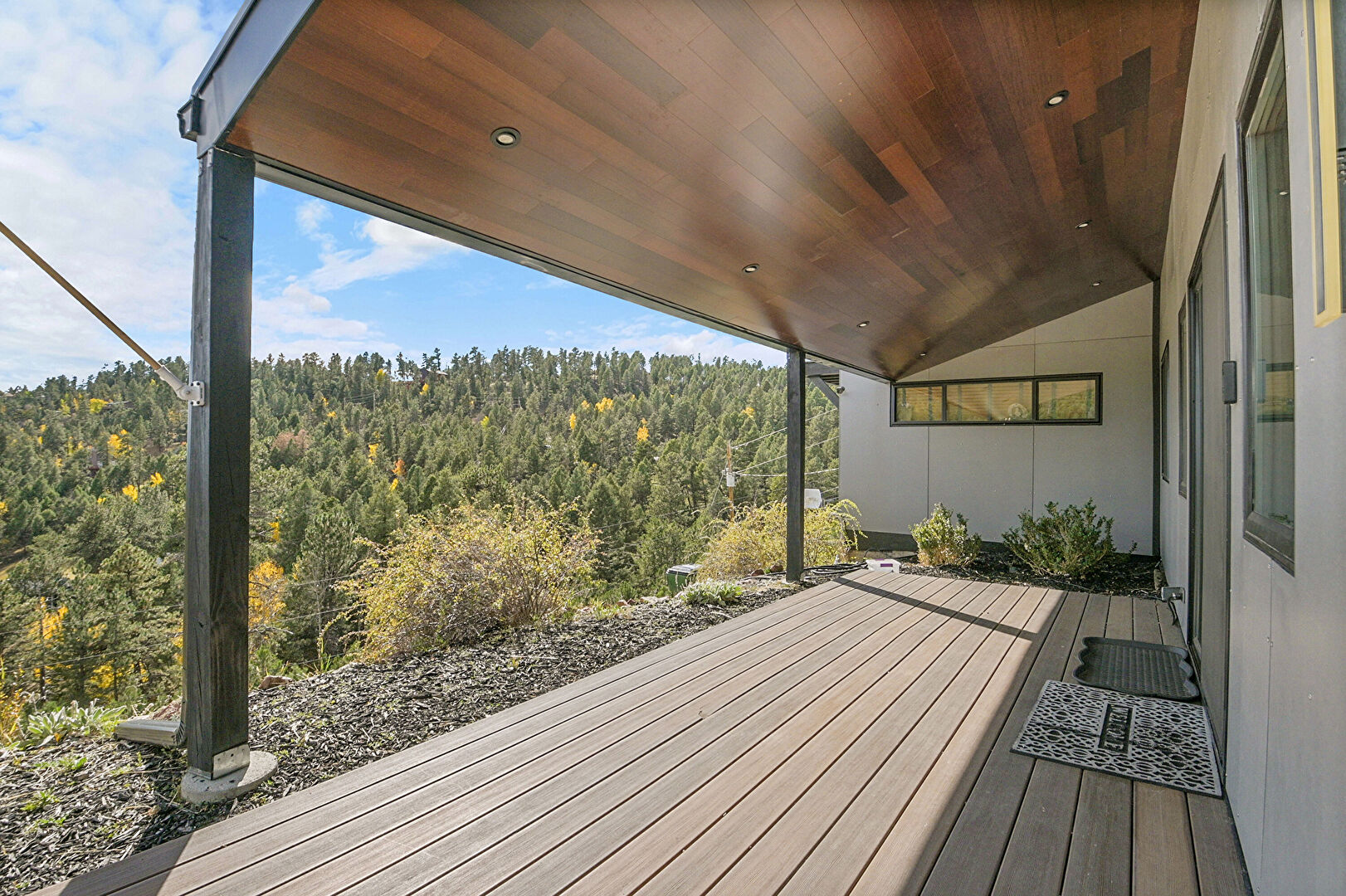 Deck at 13208 Elsie Road, Conifer, CO 80433, listed by Kelly Dolph