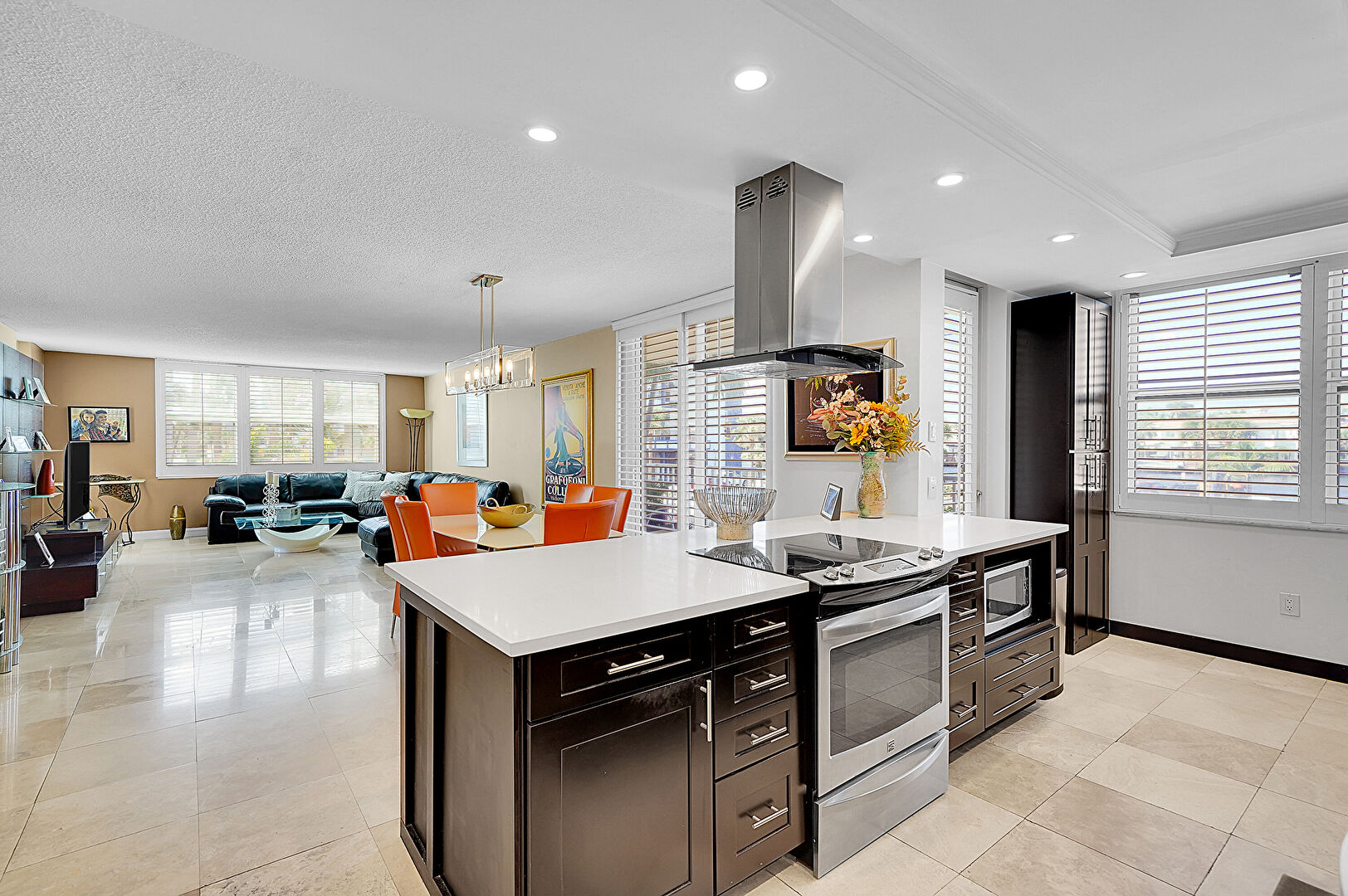 Kitchen at 1401 South Ocean Drive, Unit 204, Hollywood, FL 33019, listed by MJ Mullarkey