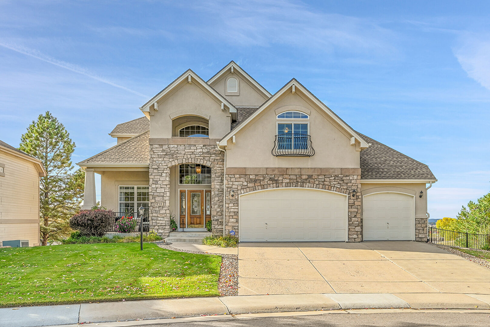 Front at 1259 Double Eagle Court, Castle Rock, CO 80104, listed by Quinn Sabatini