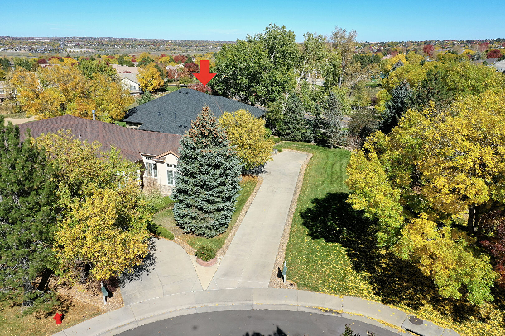 Aerial View at 11077 meade ct, Westminster, CO 80031, listed by David Geppert