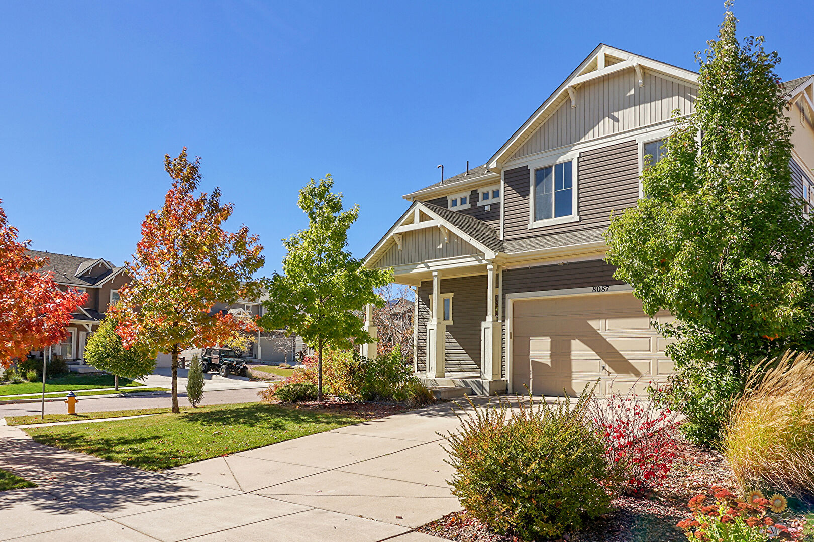 Front at 8087 Longleaf Lane, Colorado Springs, CO 80927, listed by Taylor Haas