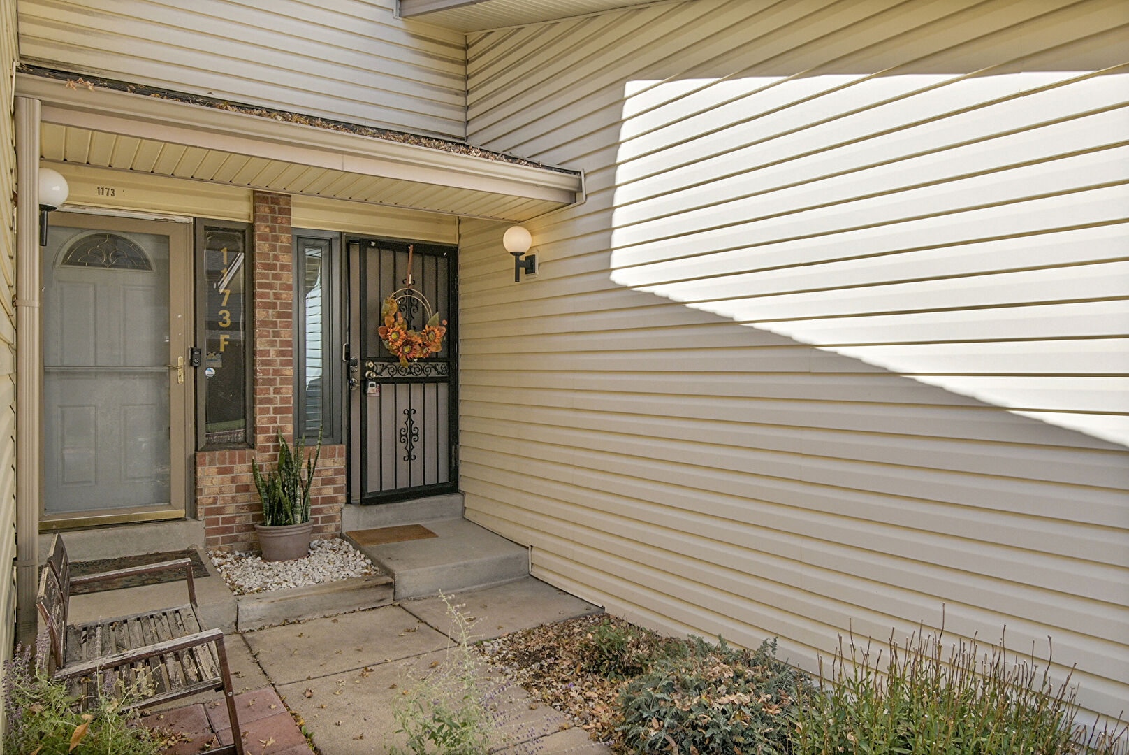 Exterior Entry at 1173 South Sable Boulevard, #E, Aurora, CO 80012, listed by Jeff Lovato, MLS ID: 8133399