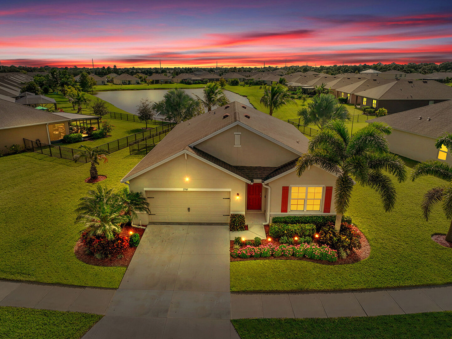 Front at 2785 Granville Manor Southwest, Vero Beach, FL 32968, listed by Jason M Coley