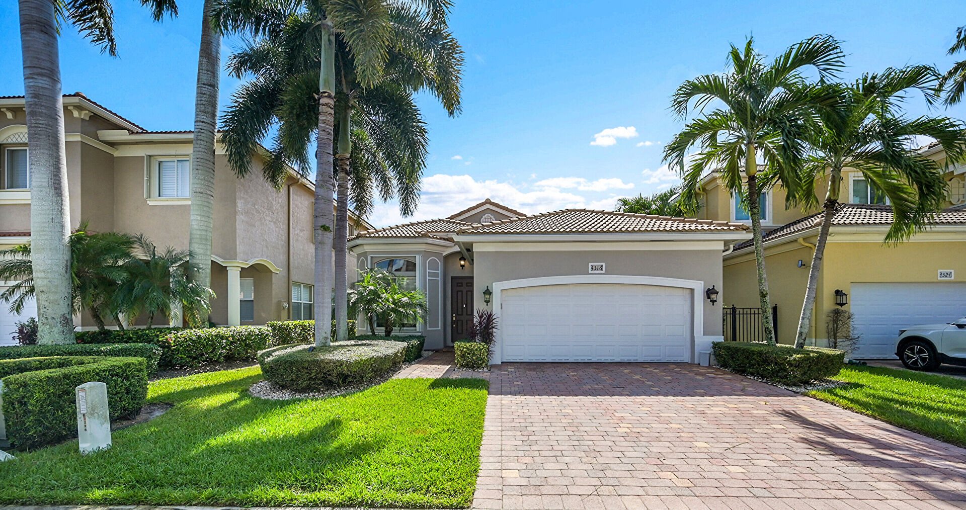 Front yard at 4316 Star Ruby Boulevard, Boynton Beach, FL 33436, listed by David Castella, MLS ID: F10533895