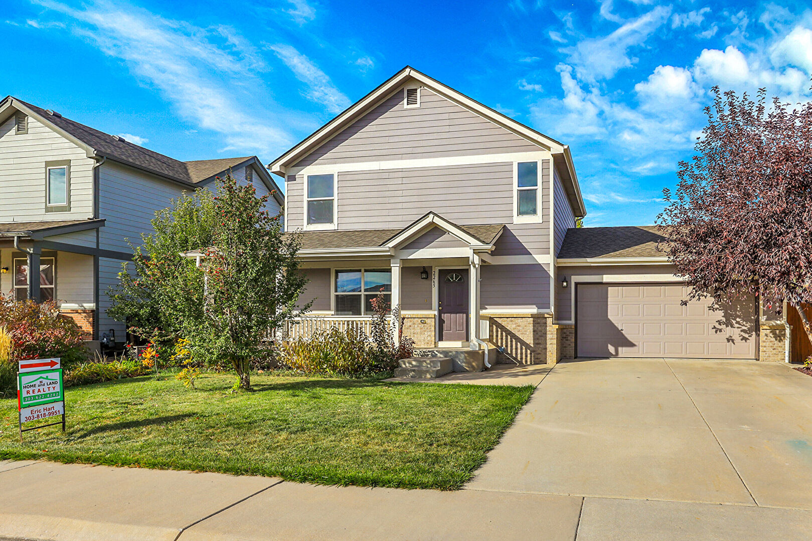 Front at 2265 Asoka Street, Strasburg, CO 80136, listed by Eric Hart
