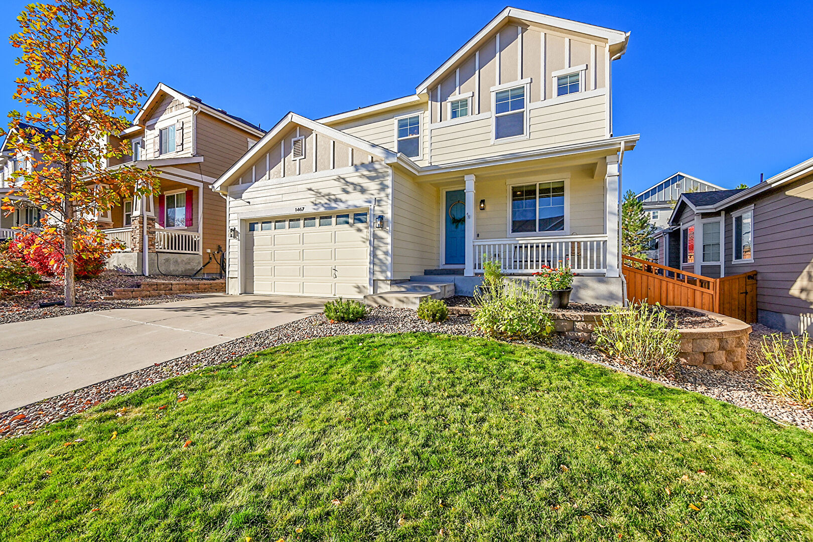Front at 1467 Morningview Lane, Castle Rock, CO 80109, listed by Gwen Hamm, MLS ID: 2134060