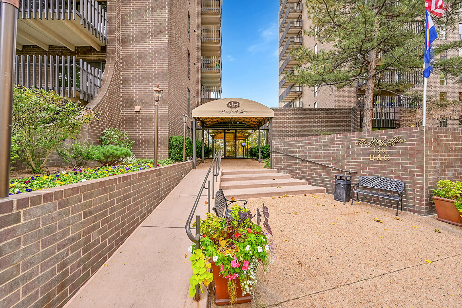 Front of Structure at 460 South Marion Street Parkway, APT 254B, Denver, CO 80209, listed by Kelly Dolph, MLS ID: 6304057