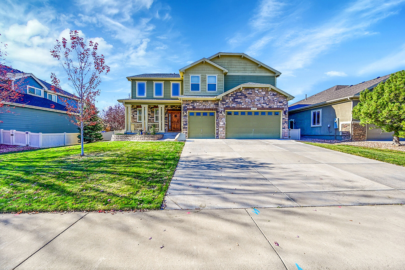 Front at 8709 Wild Horse Way, Frederick, CO 80504, listed by Andrew Lopez, MLS ID: 1046719