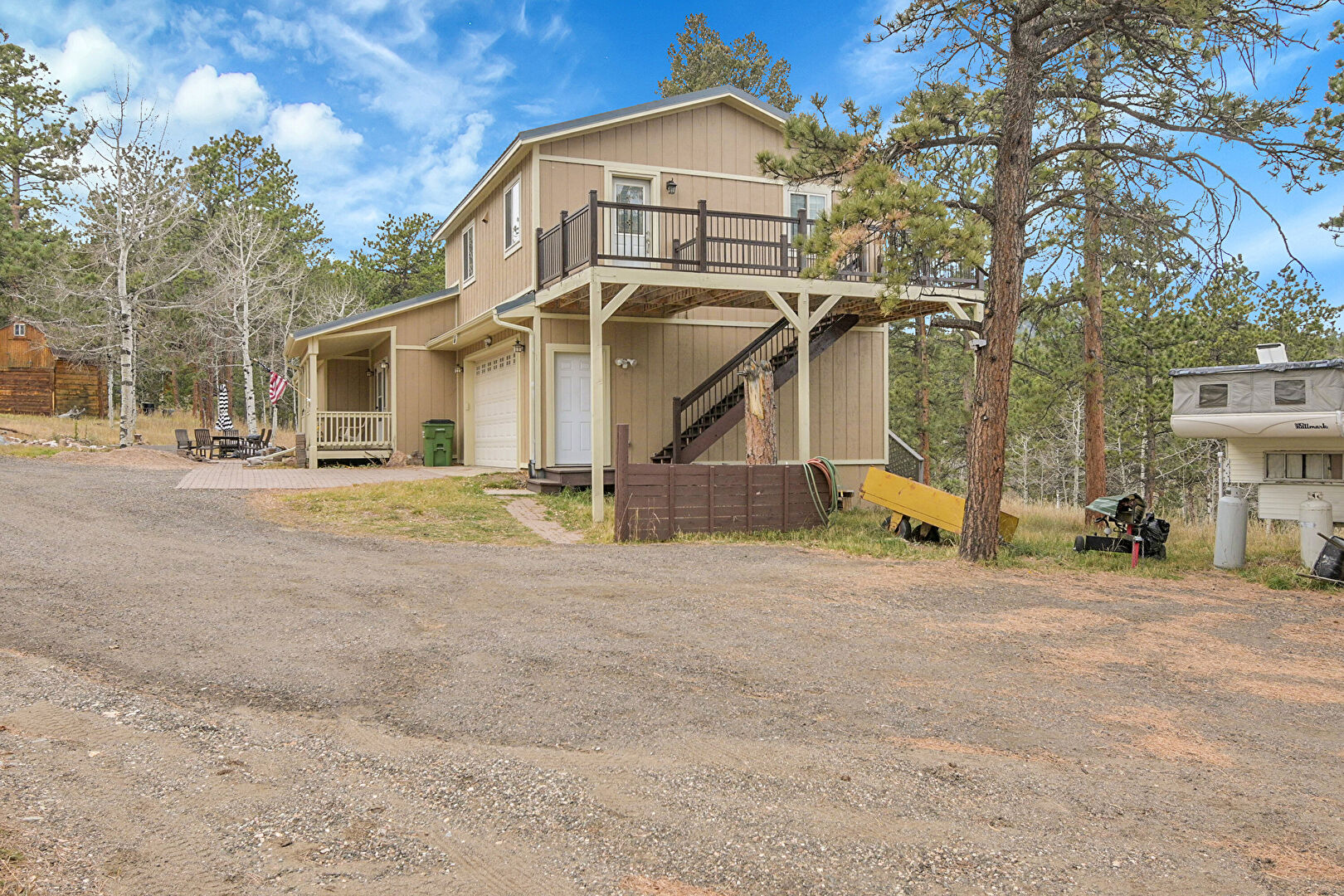 Front at 50 Spruce Drive, ADU, Bailey, CO 80421, listed by Sandra Bosworth