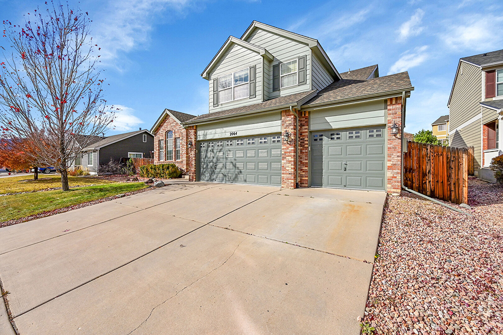 Front at 2064 Bobcat Valley Court, Colorado Springs, CO 80132, listed by Charles Birger