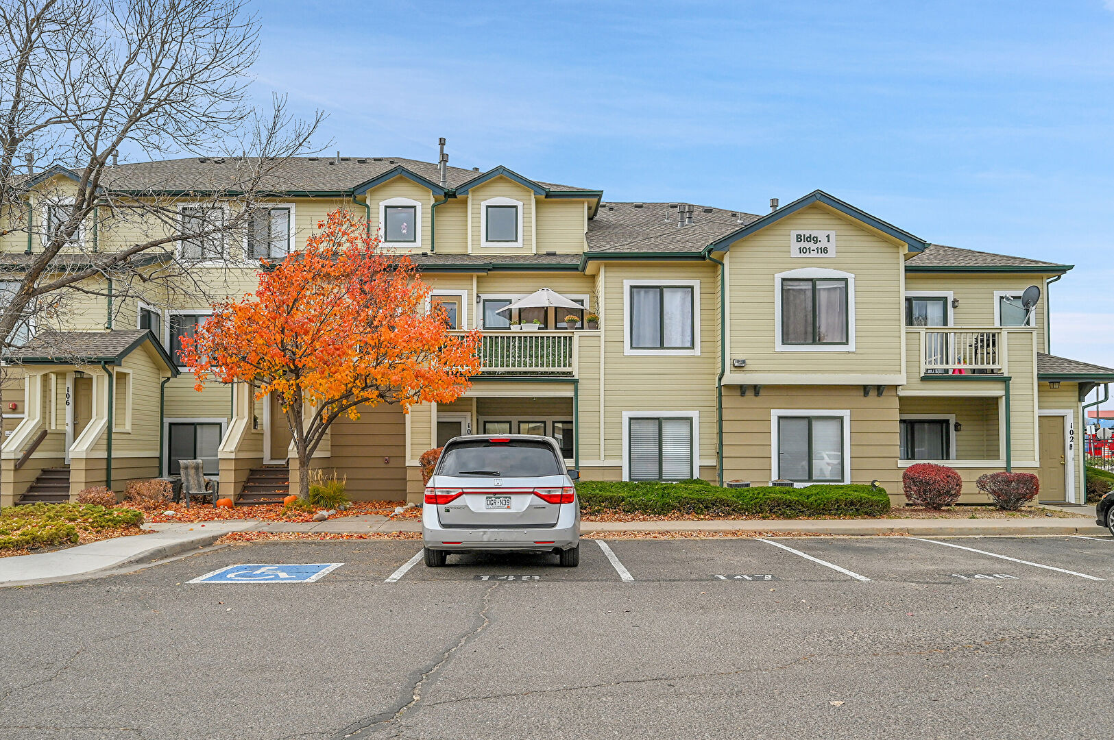 Property Exterior at 8707 East Florida Avenue, #103, Denver, CO 80247, listed by Salina Tornabene