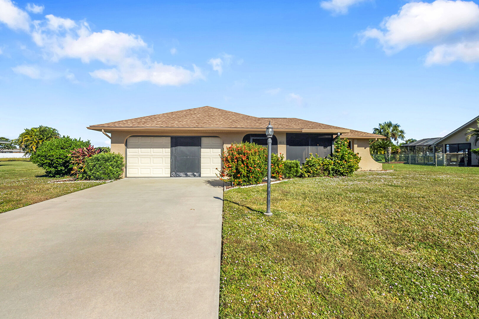 Front at 611 Lhommedieu Street, Lehigh Acres, FL 33936, listed by Gordon Kelly, MLS ID: 2025020868