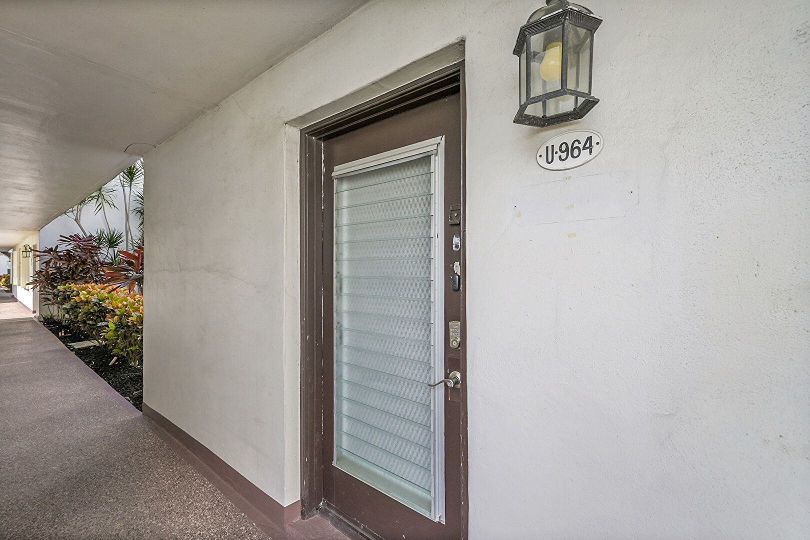 Exterior Entry at 964 Normandy Trail, Bldg U , Delray Beach, FL 33484, listed by Mary Banatte