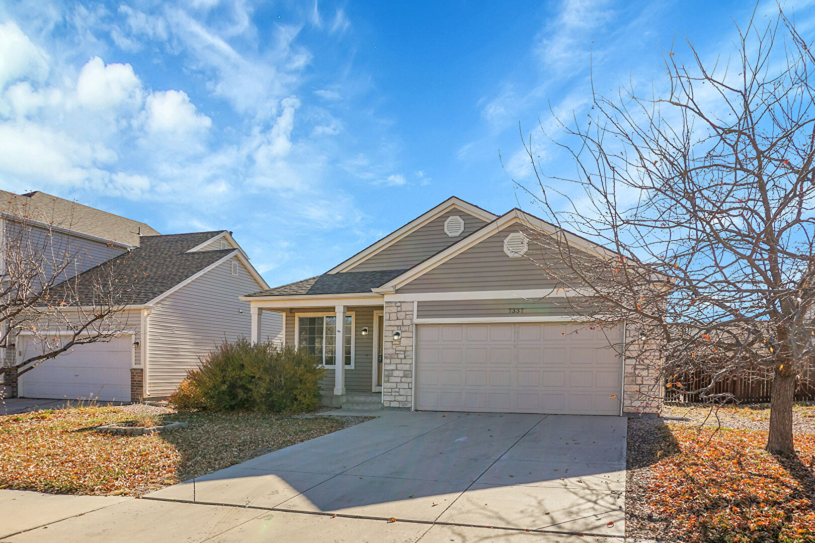 Front at 7337 Glenburn Drive, Fountain, CO 80817, listed by Taylor Haas
