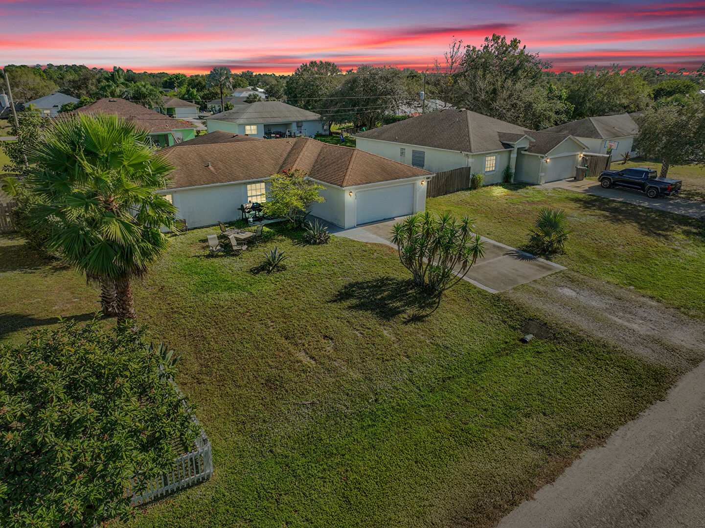 Aerial View at 7856 101st Avenue, Vero Beach, FL 32967, listed by Jason M Coley