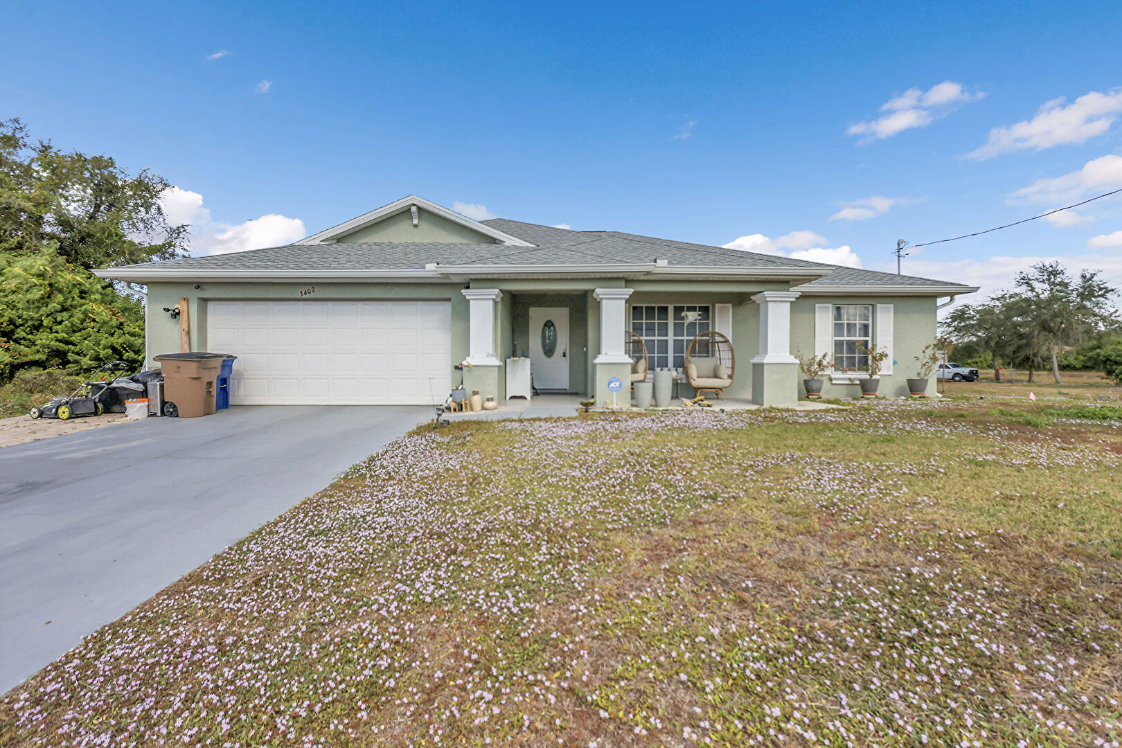 Front at 3402 2nd Street West, Lehigh Acres, FL 33971, listed by Rebecca Giacobba, MLS ID: 2025021110