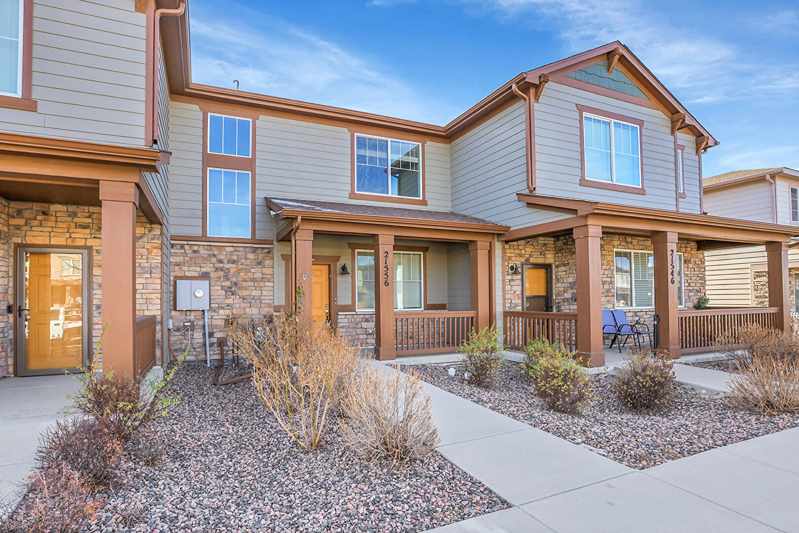 Front at 21556 East 59th Place, Aurora, CO 80019, listed by Taylor Haas