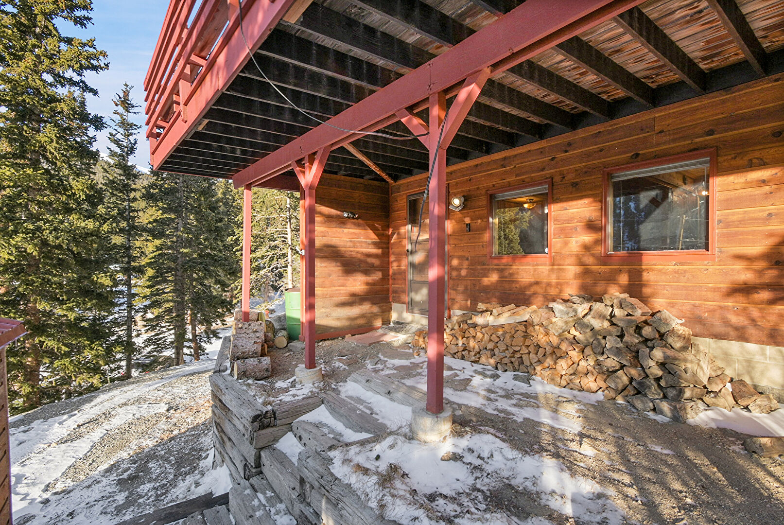 Patio at 830 Brook Drive, Idaho Springs, CO 80452, listed by Sandra Bosworth