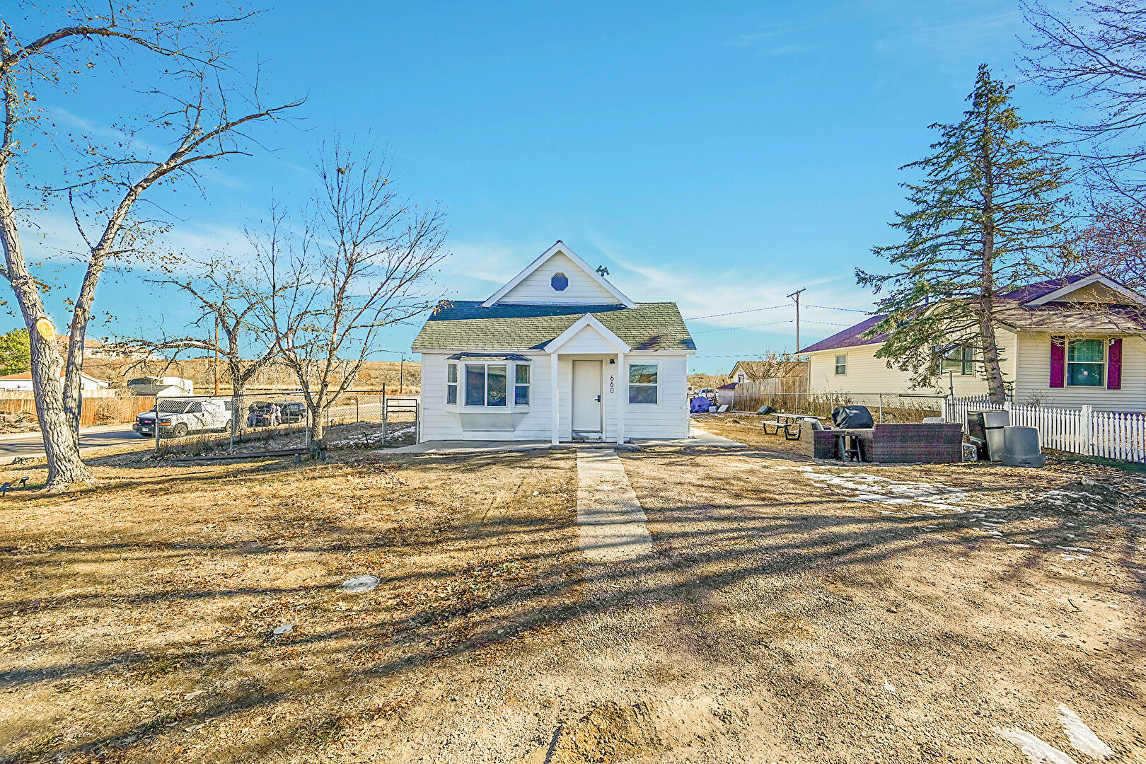 Front at 660 Hickory Street, Hudson, CO 80642, listed by richard ooi