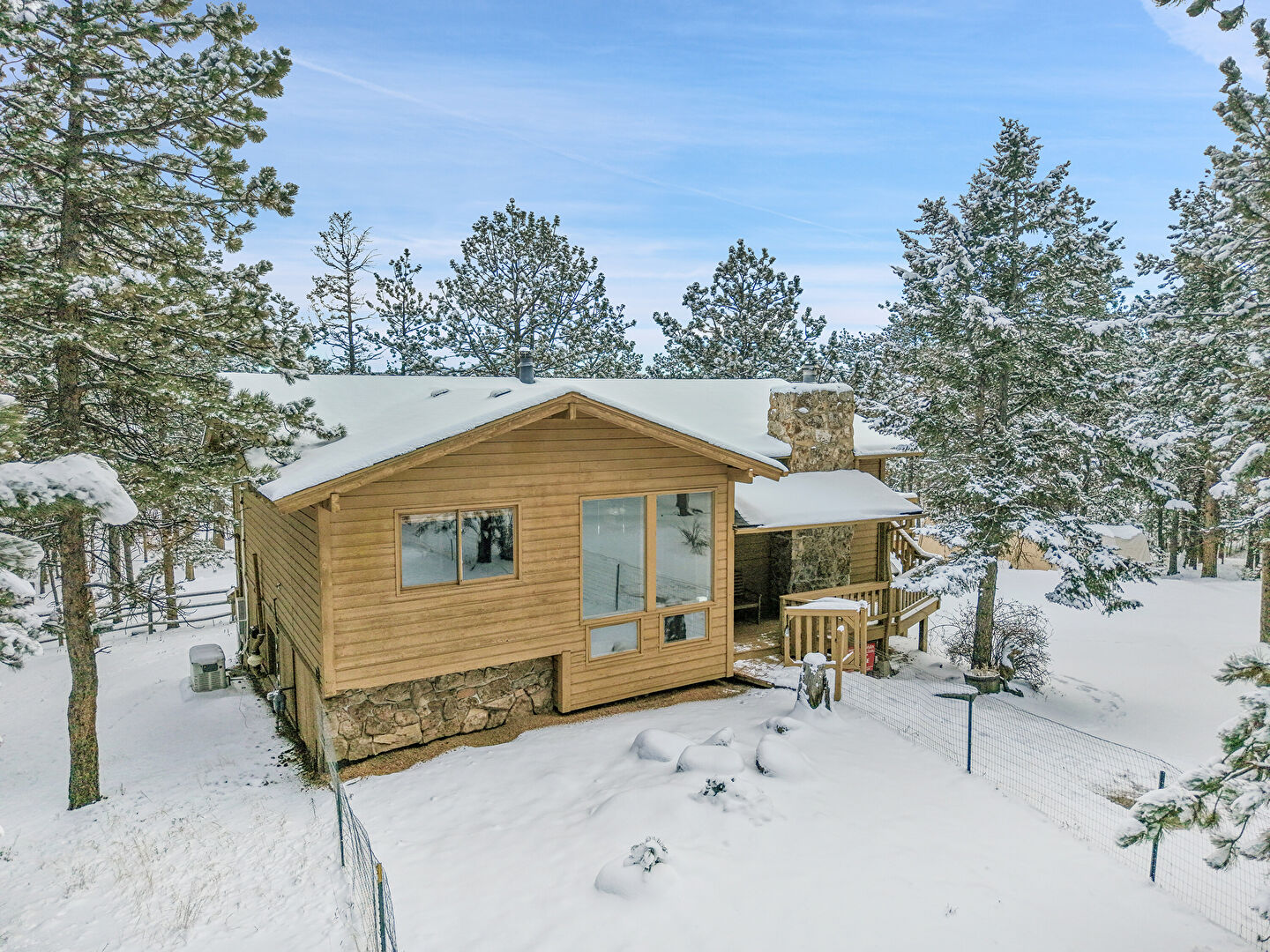 Front at 270 Dawson Road, Pine, CO 80470, listed by Kathryn Carlson