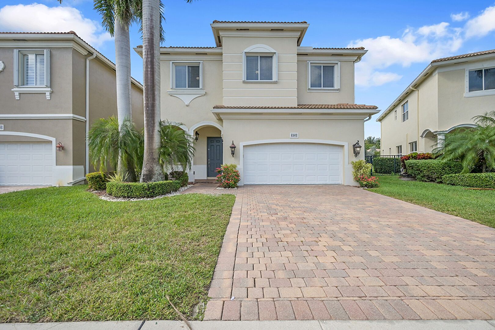 Front yard at 4345 Key Lime Boulevard, Boynton Beach, FL 33436, listed by David Castella