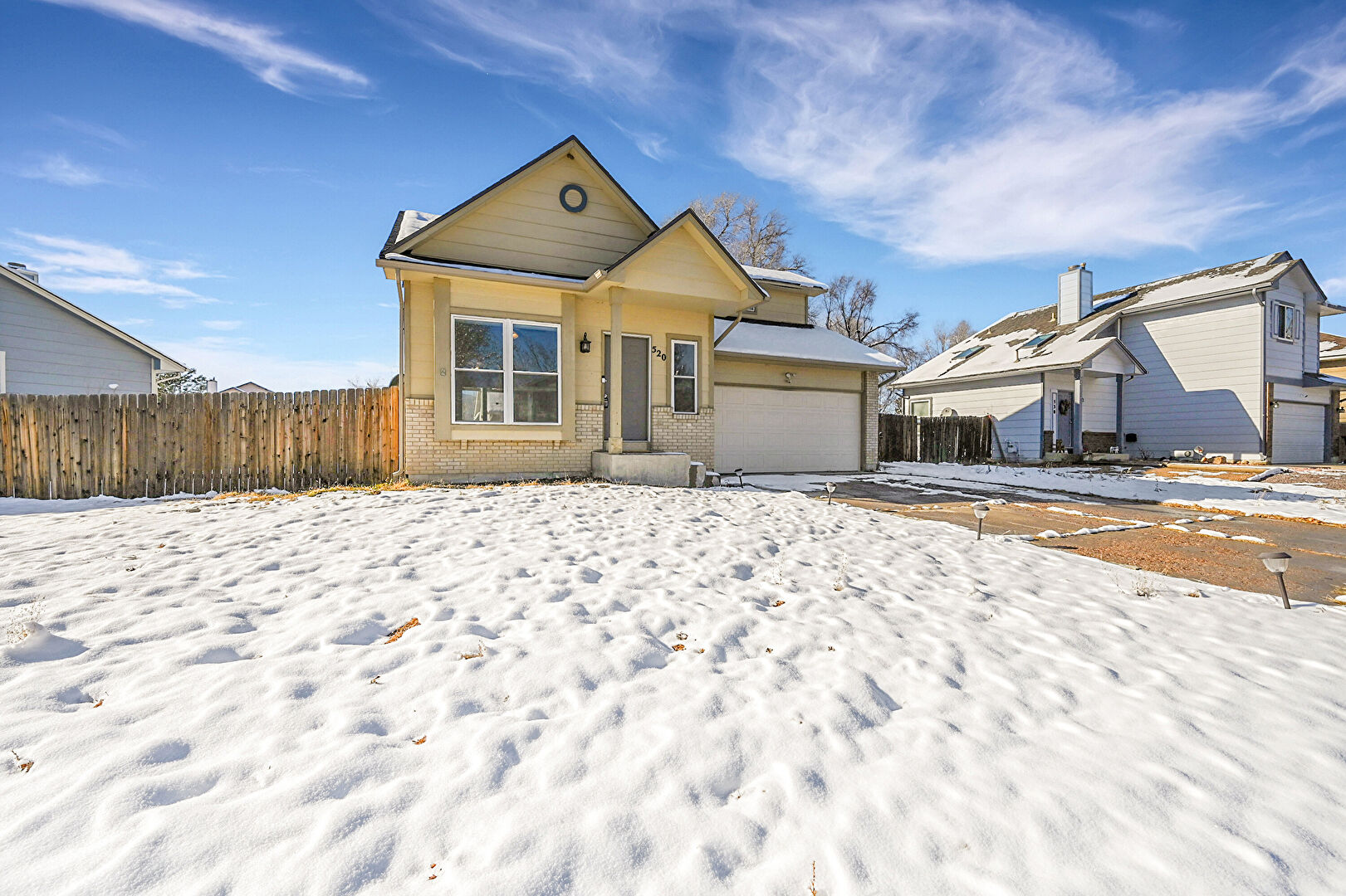 Front at 520 Pucket Circle, Colorado Springs, CO 80911, listed by Taylor Haas