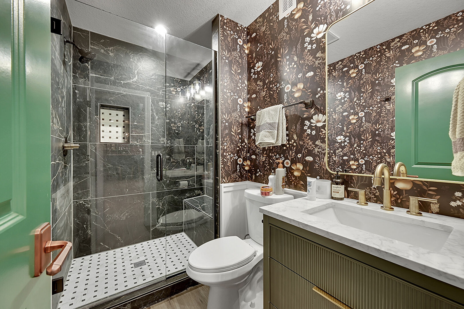 Bathroom at 10953 Ledges Road, Parker, CO 80134, listed by Christi Smyth