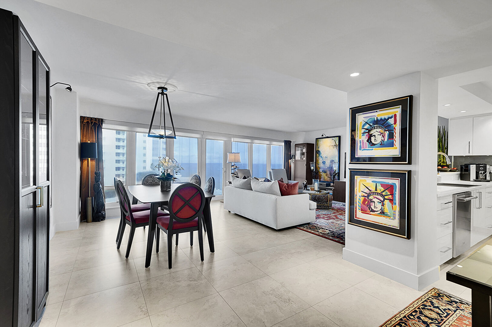 Dining Area at 4100 Galt Ocean Drive #509, Fort Lauderdale, FL 33308, listed by John Hand