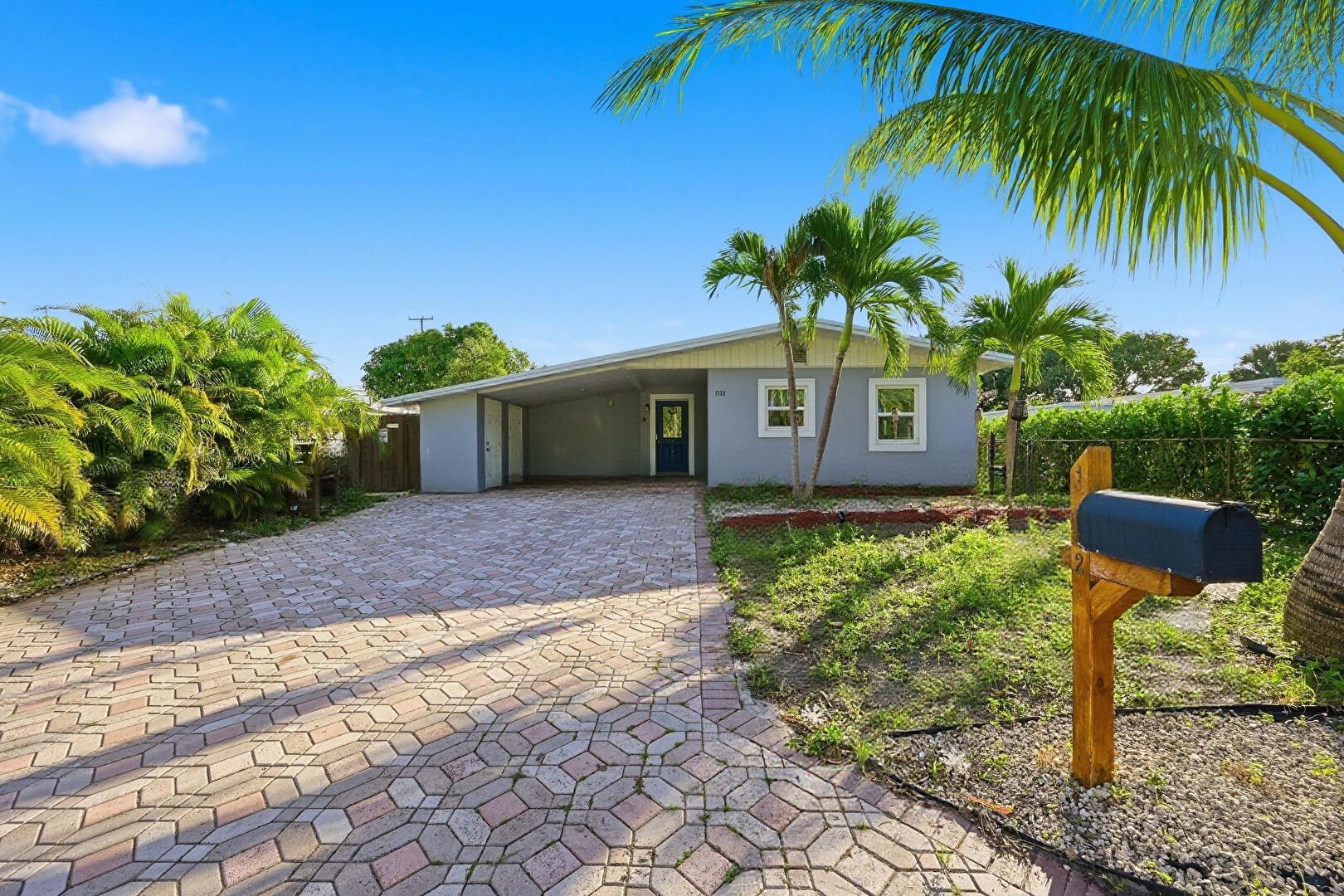 Front yard at 1722 N D Street, Lake Worth Beach, FL 33460, listed by Darren Goldstein Ron Bill, MLS ID: R10691031
