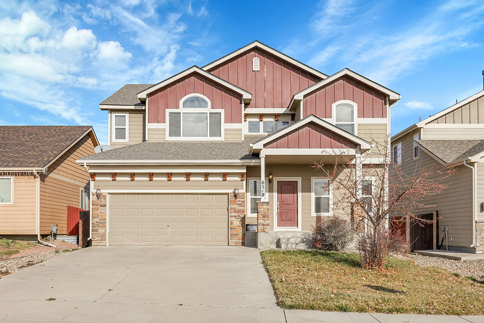 Front at 6218 Bearcat Loop, Colorado Springs, CO 80925, listed by Taylor Haas