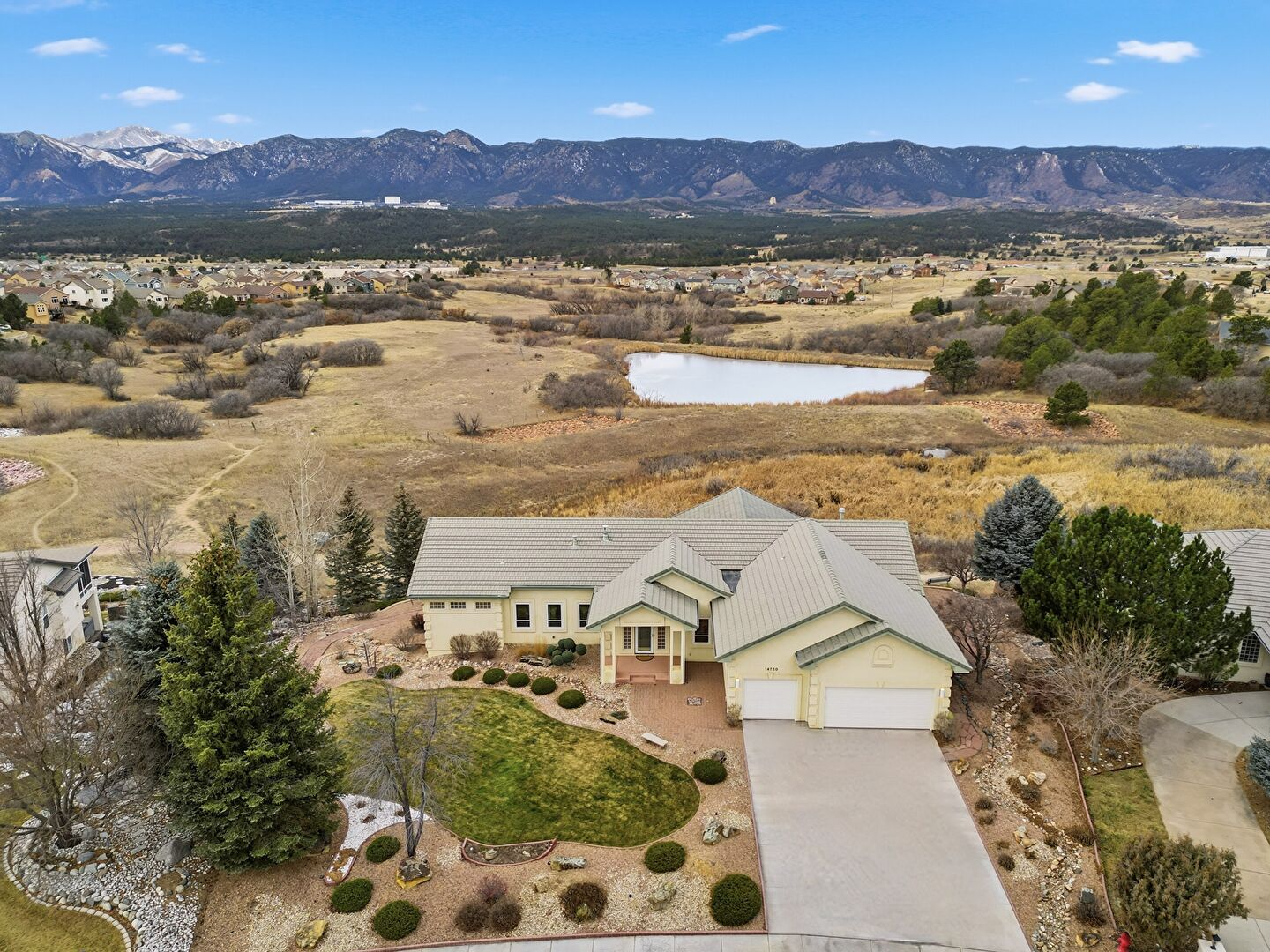 Front at 14750 Pristine Drive, Colorado Springs, CO 80921, listed by Kathy Eaton