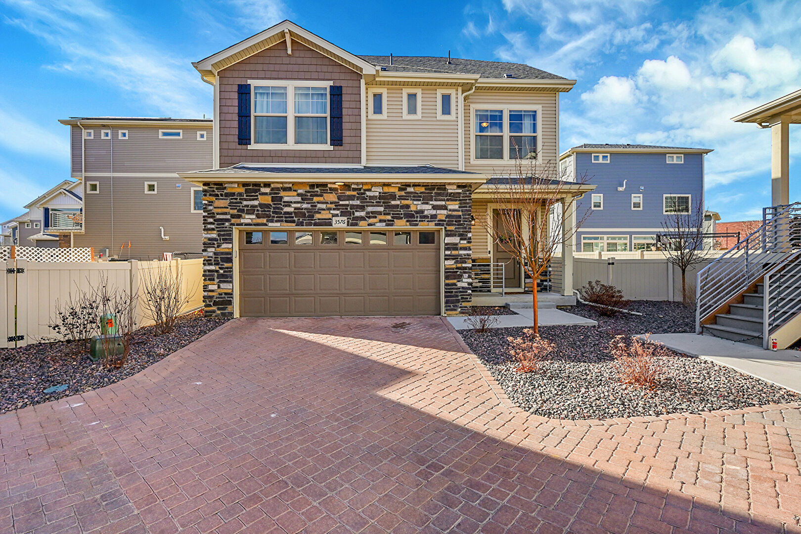 Front at 3576 Streamwood Drive, Johnstown, CO 80534, listed by Kristen White