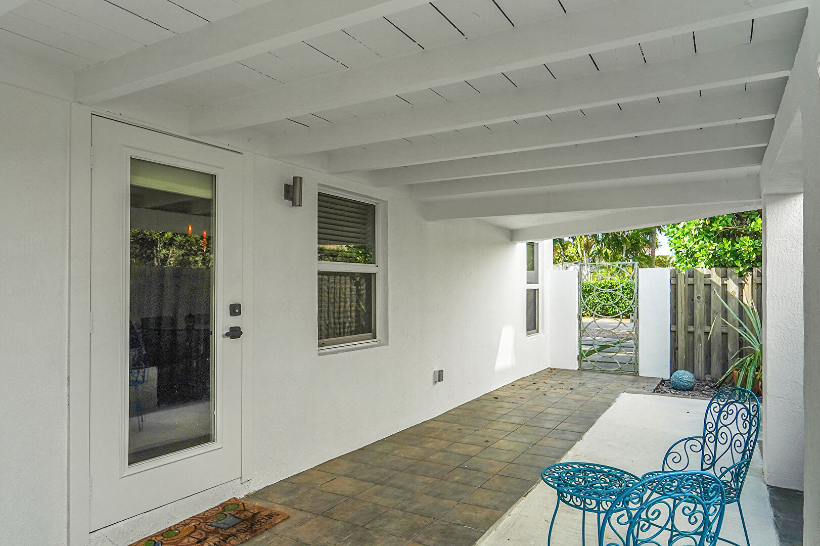 Front Patio at 1224 Northeast 12th Avenue, Fort Lauderdale, FL 33304, listed by Robert Russotto, MLS ID: F10544596