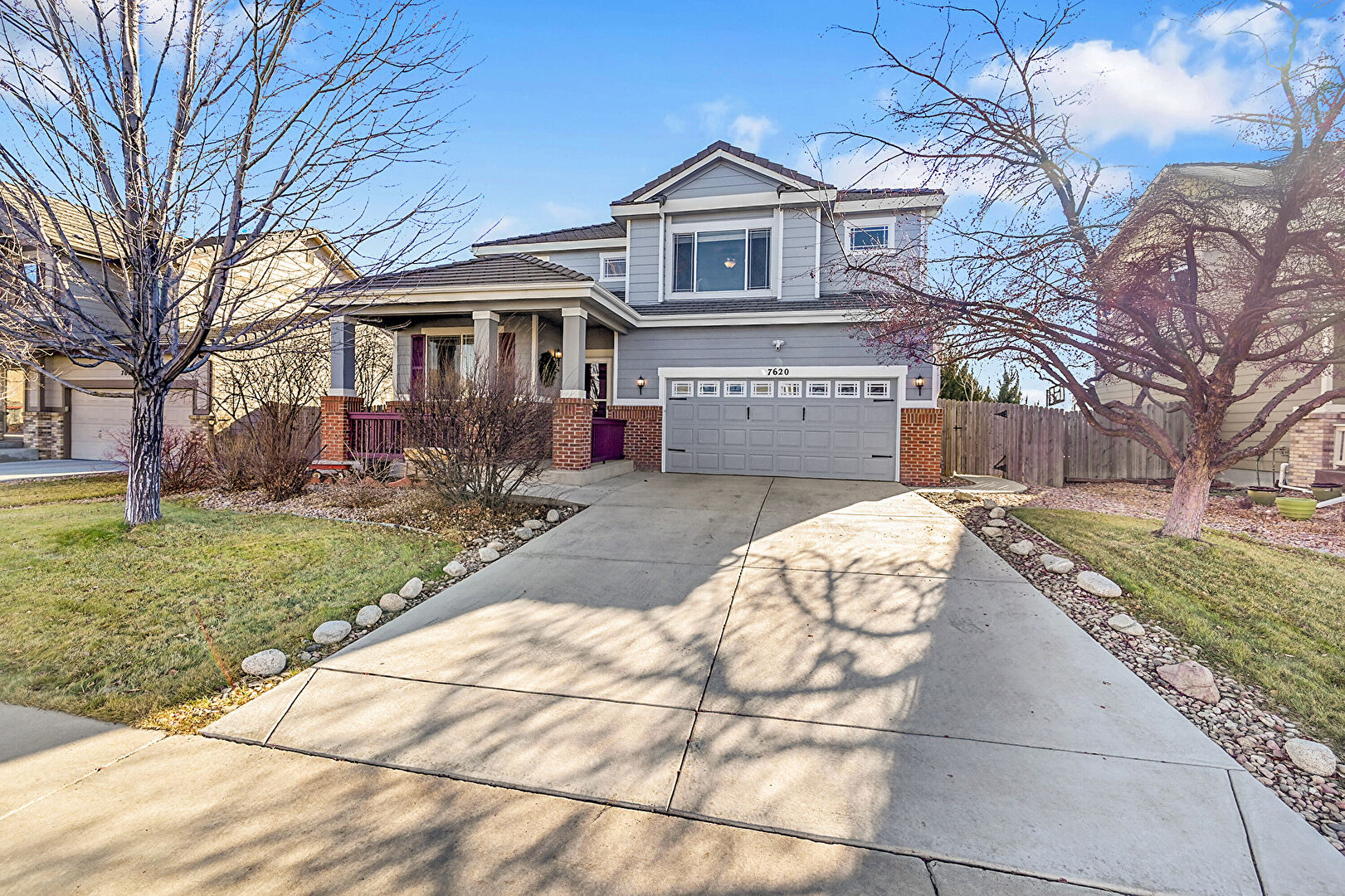 Front at 7620 East 129th Place, Thornton, CO 80602, listed by Haley Hart