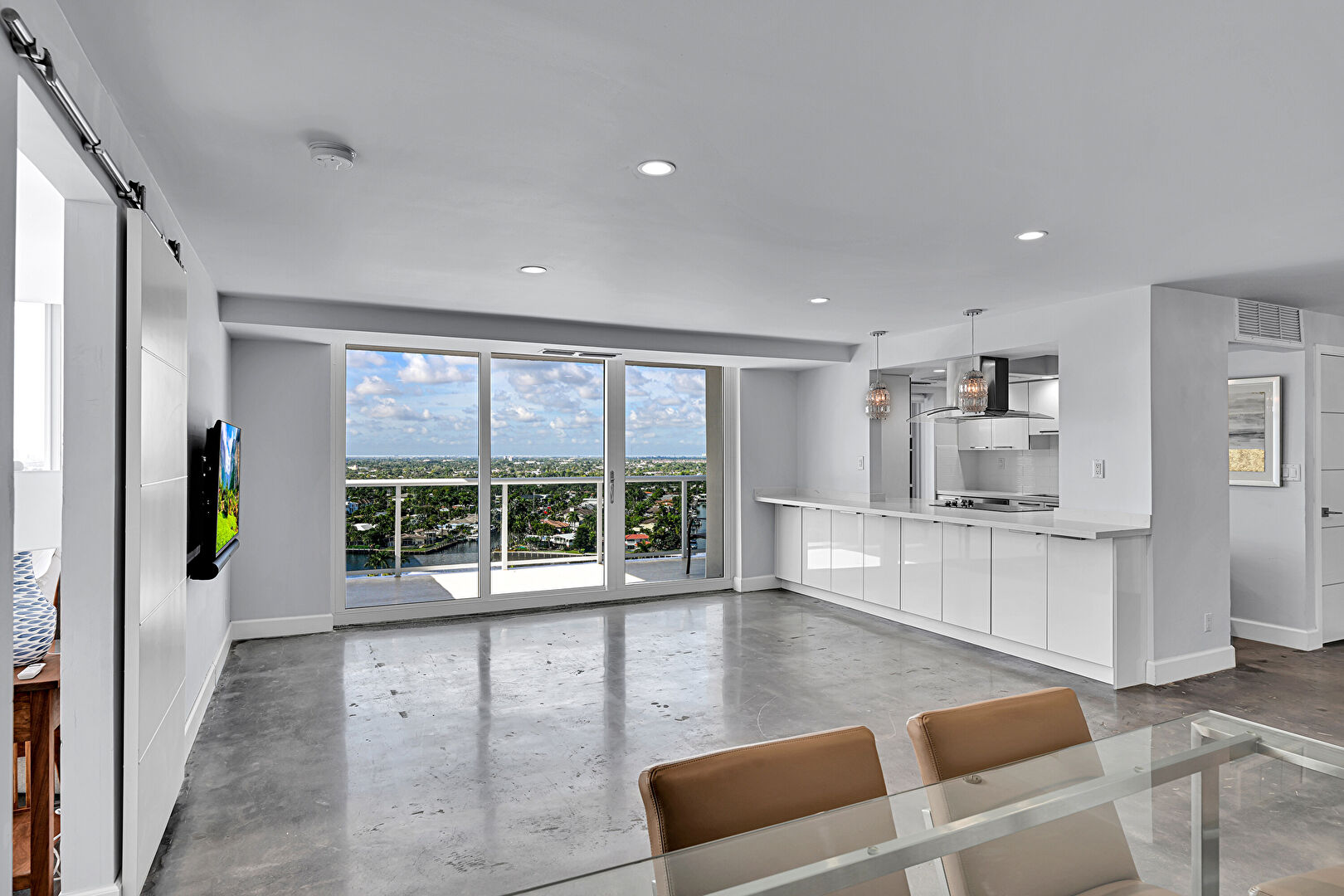 Living Room at 2715 North Ocean Boulevard  #18E, Fort Lauderdale, FL 33308, listed by Frank Blanco