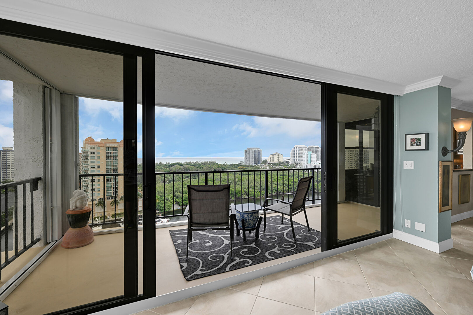 Balcony at 936 Intracoastal Drive, 16A, Fort Lauderdale, FL 33304, listed by Paul Stanovich, MLS ID: A11944128