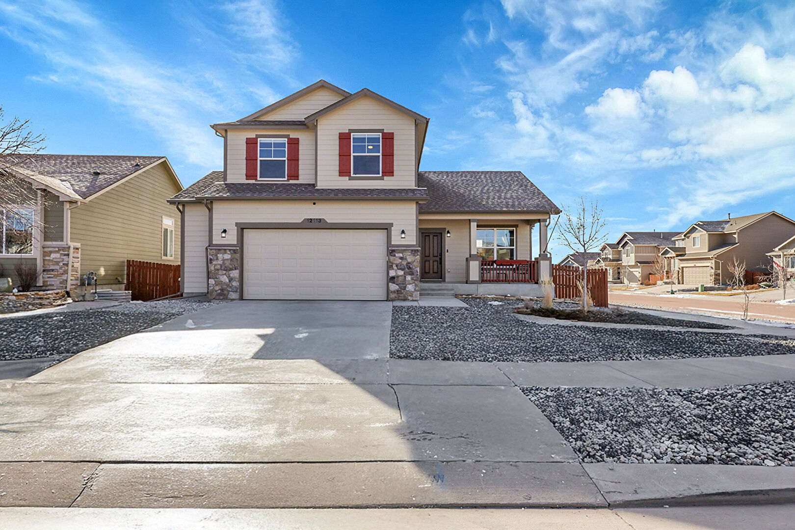 Front at 12113 Eagle Crest Court, Peyton, CO 80831, listed by Lance Thibault, MLS ID: 3683434