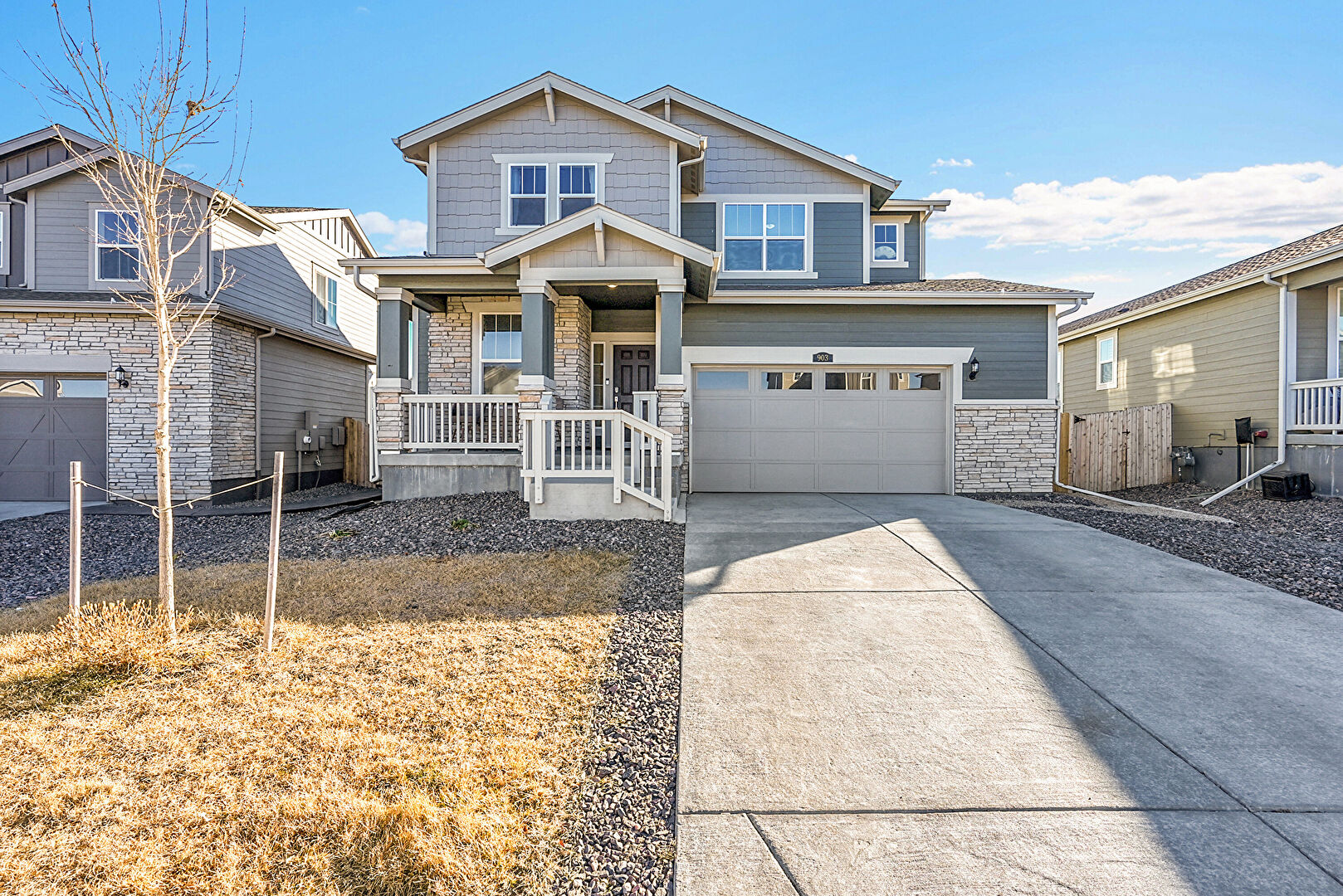 Front at 903 Crestone Street, Johnstown, CO 80534, listed by Moon Zhao