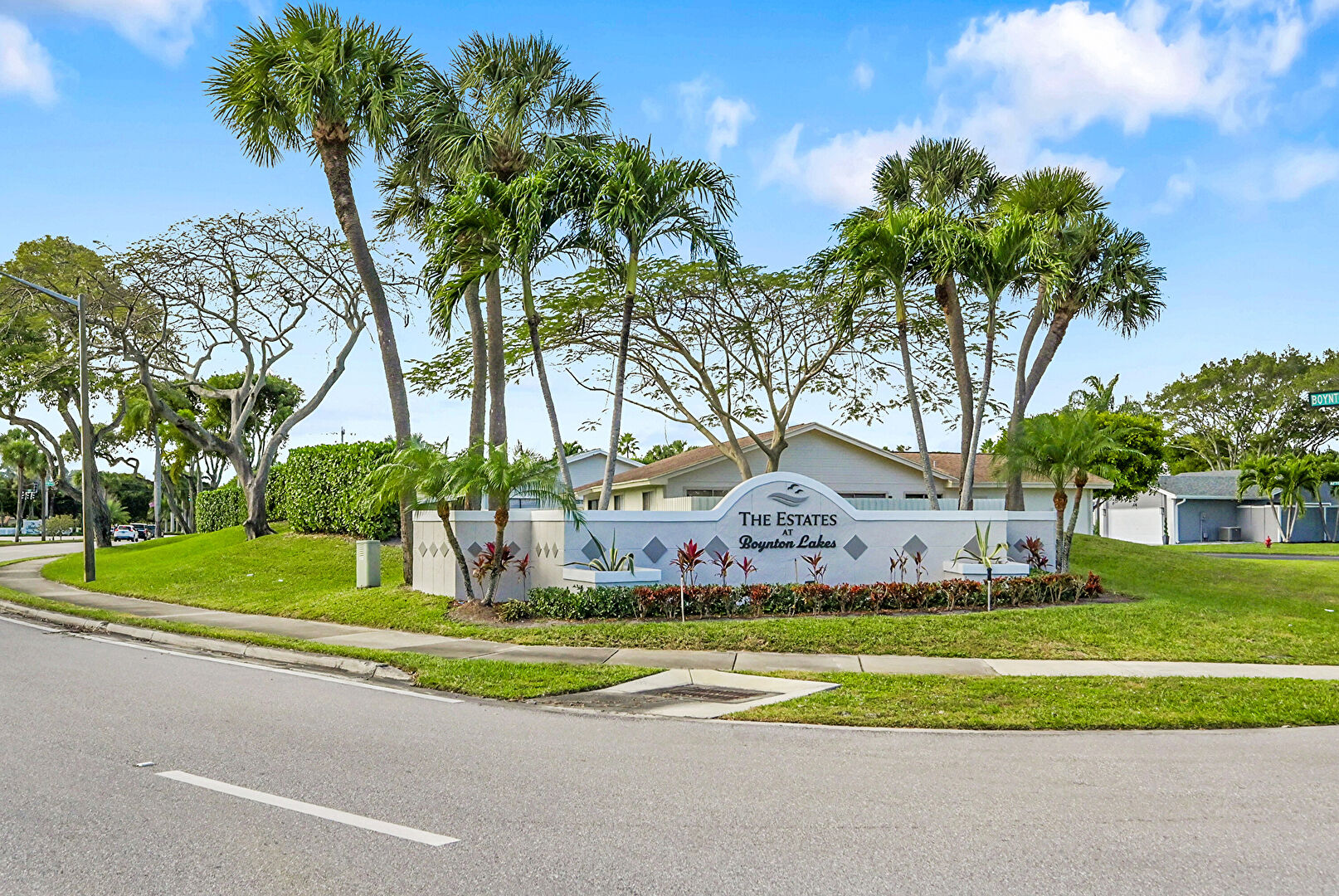 Community Sign at 14 Afton Place, Boynton Beach, FL 33426, listed by Kenny Silverman