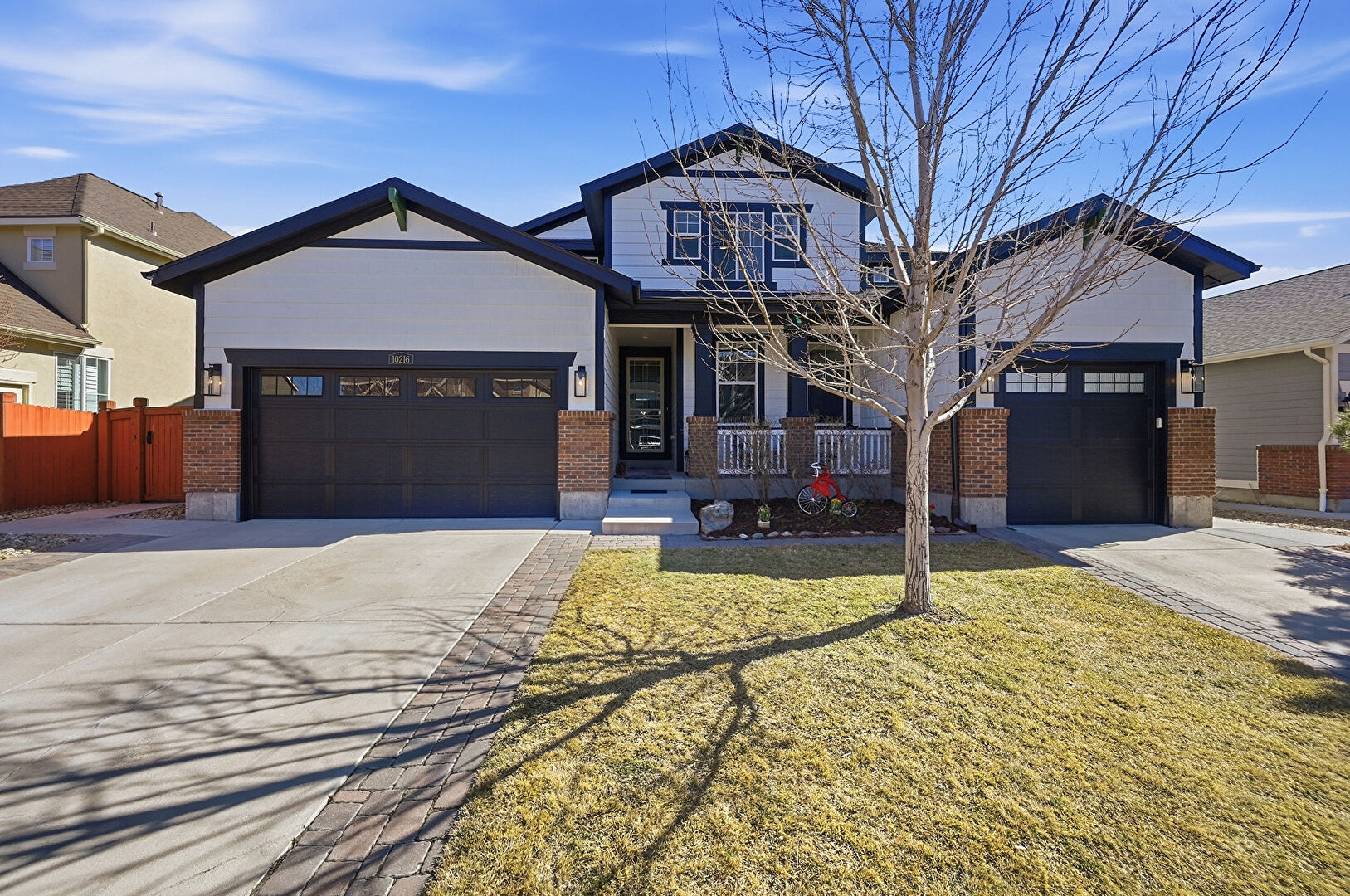 Front yard view at 10216 Isle St, Parker, CO 80134-5789, listed by Sheila Klockow