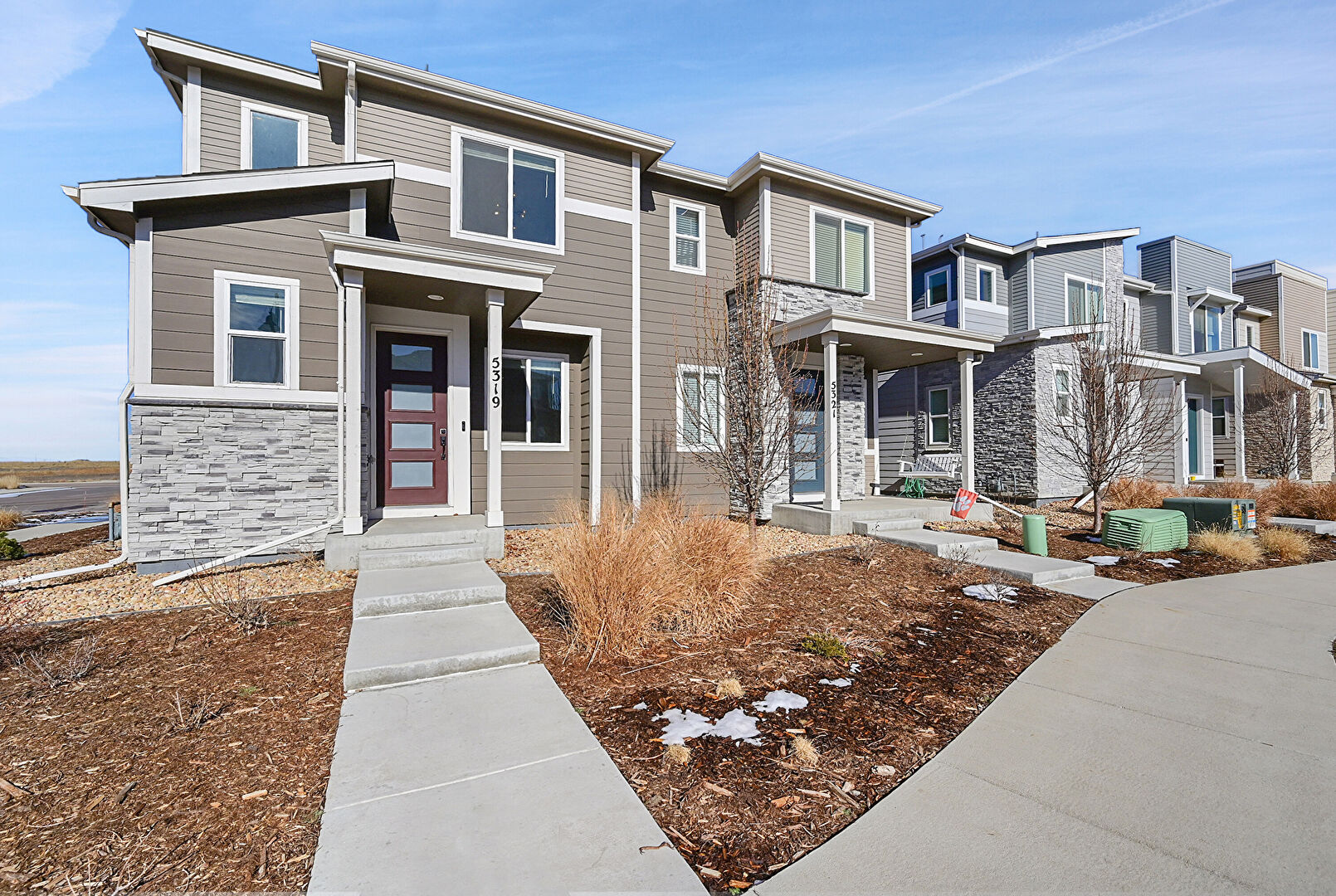 Front at 5319 Spalding Place, Longmont, CO 80504, listed by Debra Graves