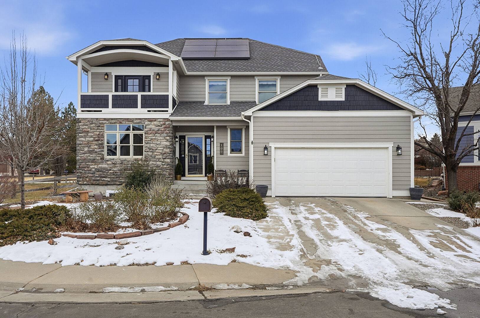 Front at 100 Wolf Creek Trail, Broomfield, CO 80020, listed by Jesse Truman