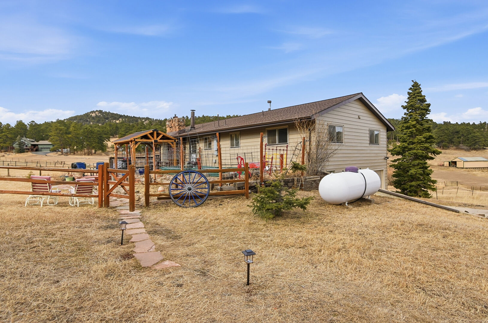 Back at 24597 Stanley Park Road, Evergreen, CO 80439, listed by Pandora & John Erlandson, MLS ID: 7705350