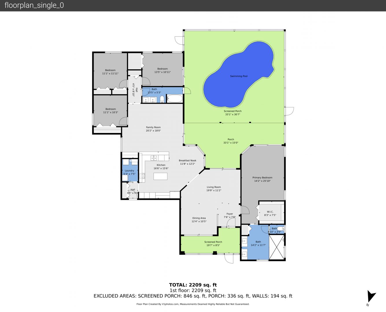 Floor Plan at 5010 Key Largo Lane, Punta Gorda, FL 33955, listed by Christine Viscovich P.A.